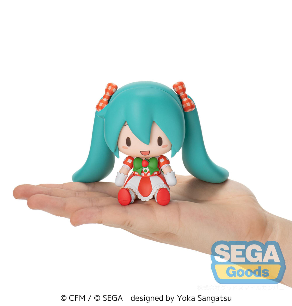 Hatsune Miku - Miku x Love and Berry Dress Up and Dance! - Lovely Strawberry - Fuwa Petit Chibi Figur (SEGA)