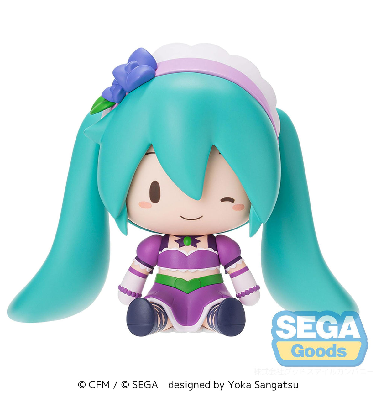 Hatsune Miku - Miku x Love and Berry Dress Up and Dance! - Sparkly Purple - Fuwa Petit Chibi Figur (SEGA)