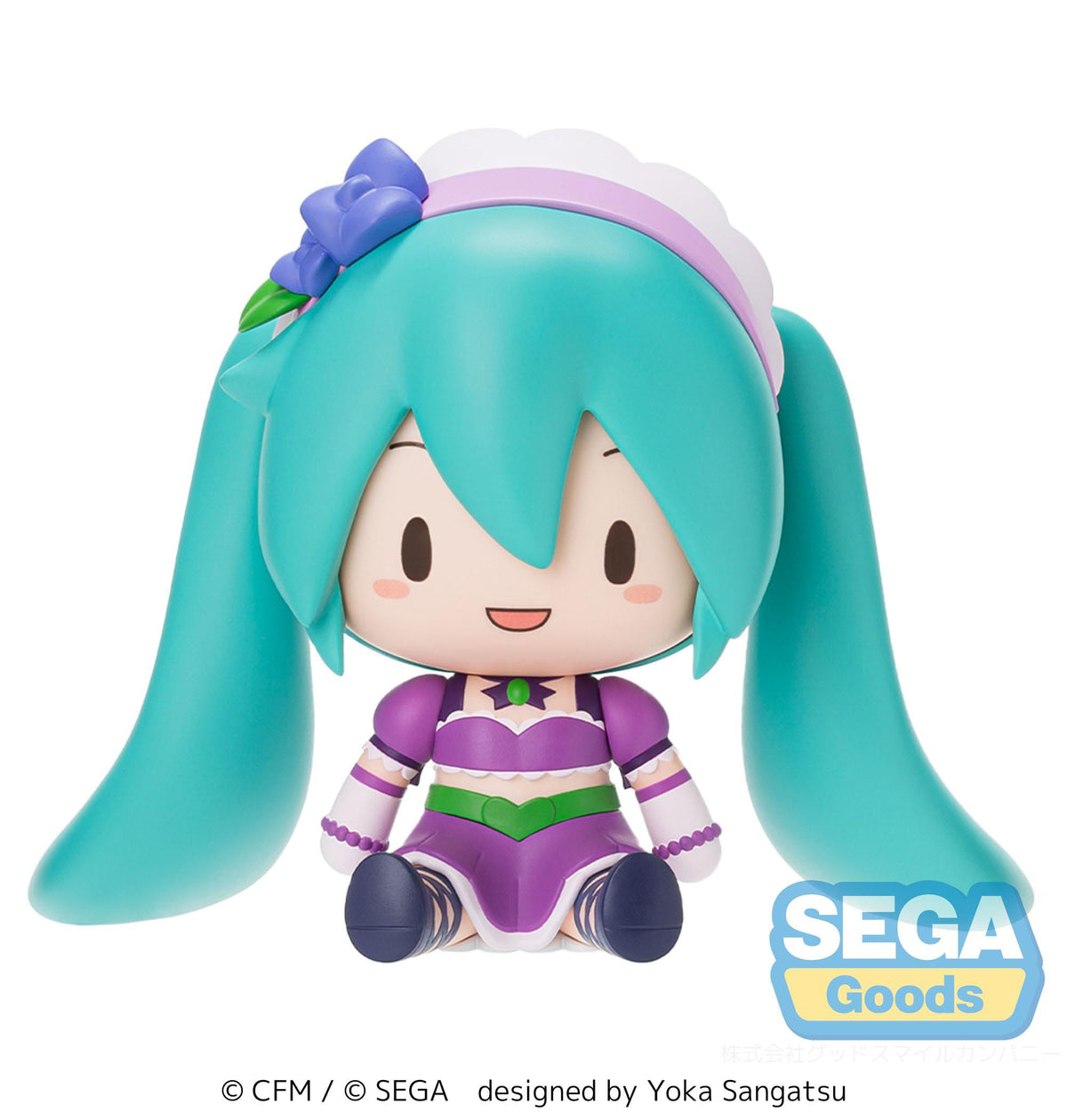 Hatsune Miku - Miku x Love and Berry Dress Up and Dance! - Sparkly Purple - Fuwa Petit Chibi Figur (SEGA)