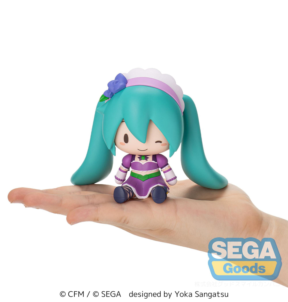 Hatsune Miku - Miku x Love and Berry Dress Up and Dance! - Sparkly Purple - Fuwa Petit Chibi Figur (SEGA)
