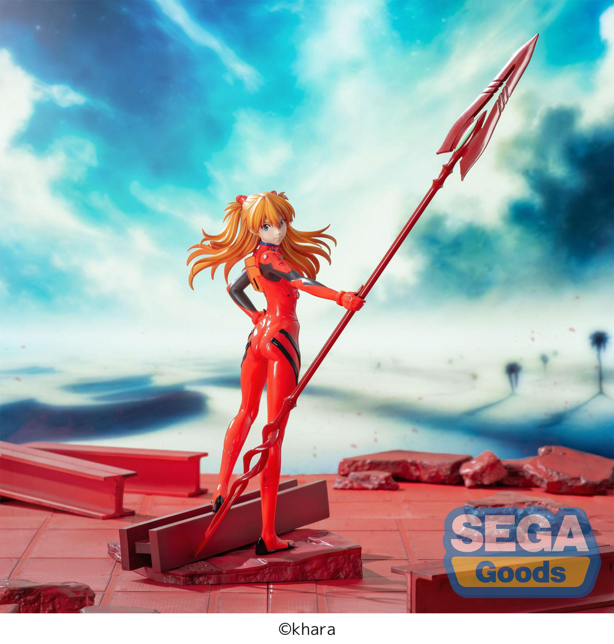 Evangelion: 3.0+1.0 Thrice Upon A Time - Asuka Shikinami Langley - Spear of Longinus - Luminasta figure (Sega)
