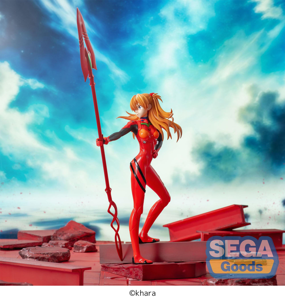 Evangelion: 3.0+1.0 Thrice Upon A Time - Asuka Shikinami Langley - Spear of Longinus - Luminasta figure (Sega)