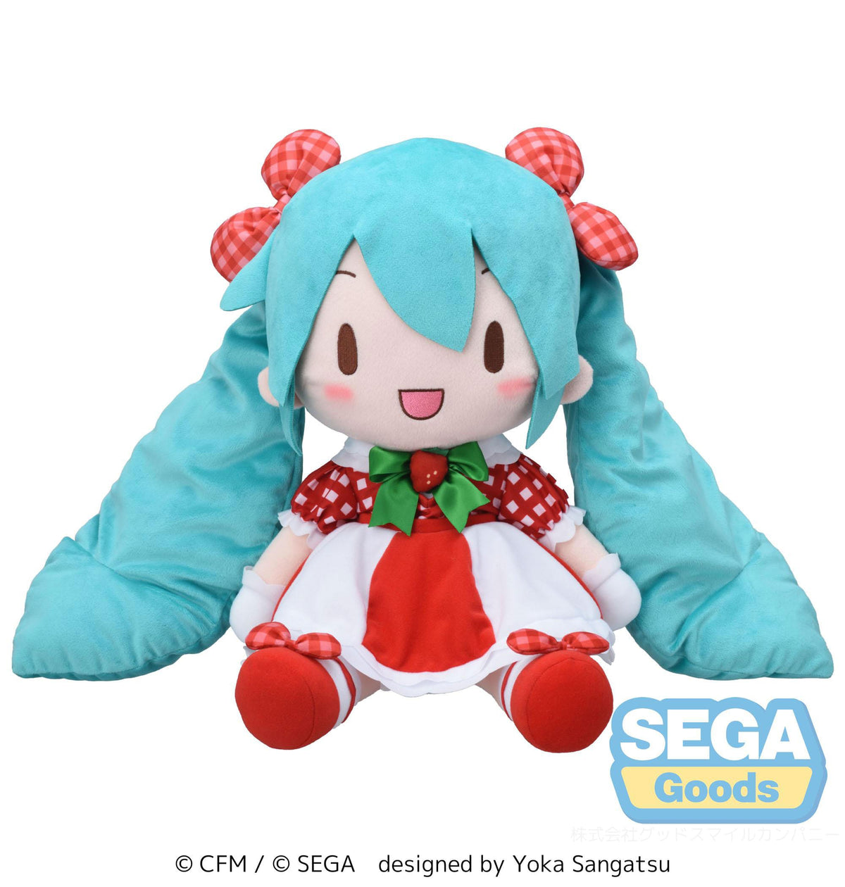 Hatsune Miku - Miku X Love and Berry Dress Up and Dance! - Lovely Strawberry - plush figure (Sega)