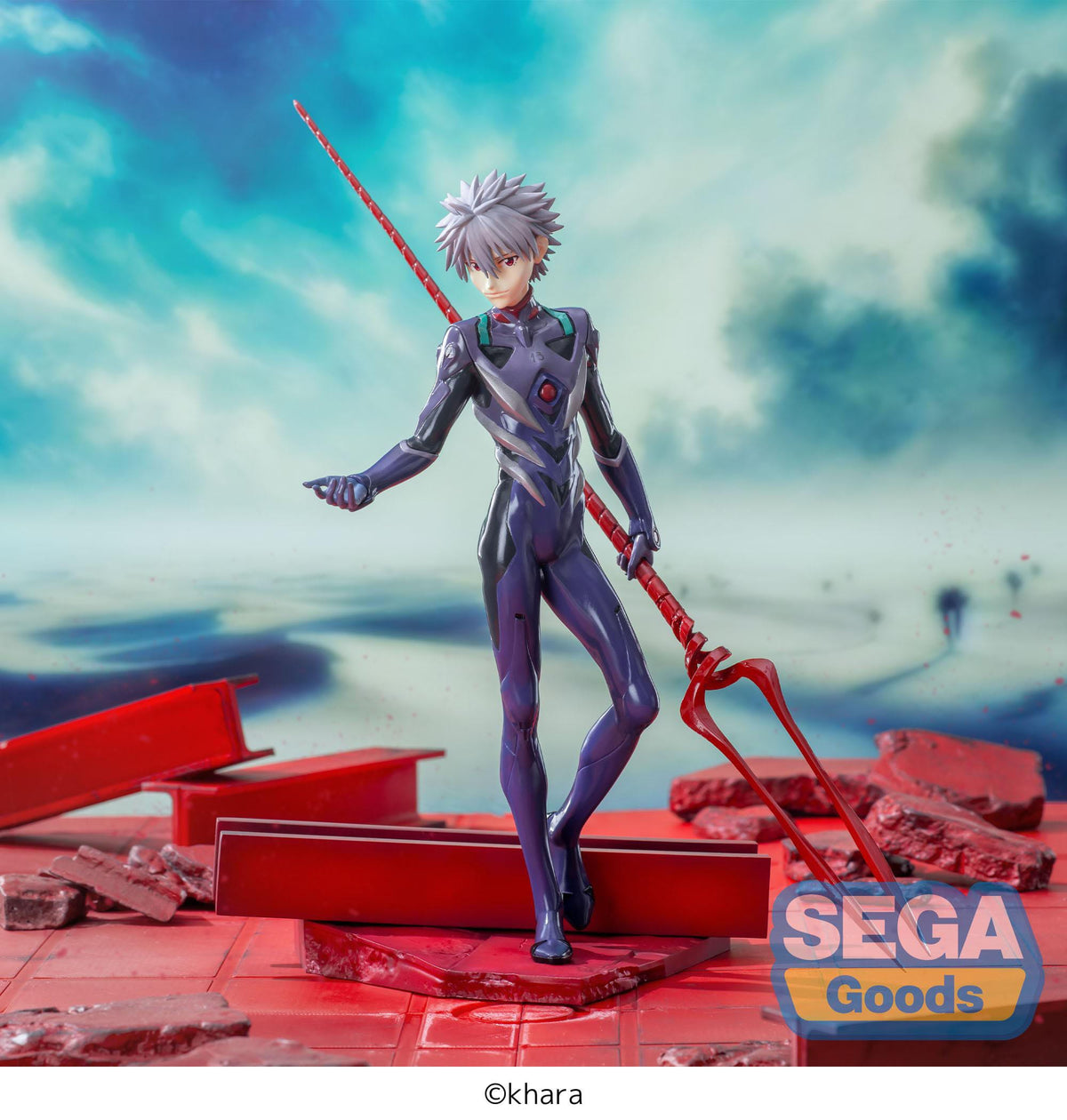 Evangelion: 3.0+1.0 Thrice Upon a Time - Kaworu Nagisa - Spear of Longinus - Luminasta Figur (SEGA)