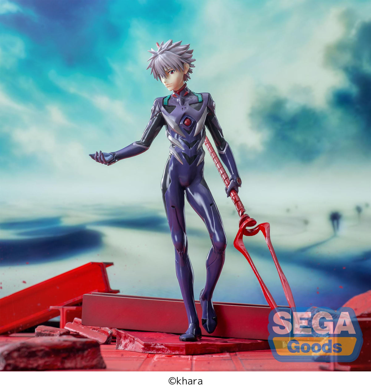 Evangelion: 3.0+1.0 Thrice Upon a Time - Kaworu Nagisa - Spear of Longinus - Luminasta Figur (SEGA)