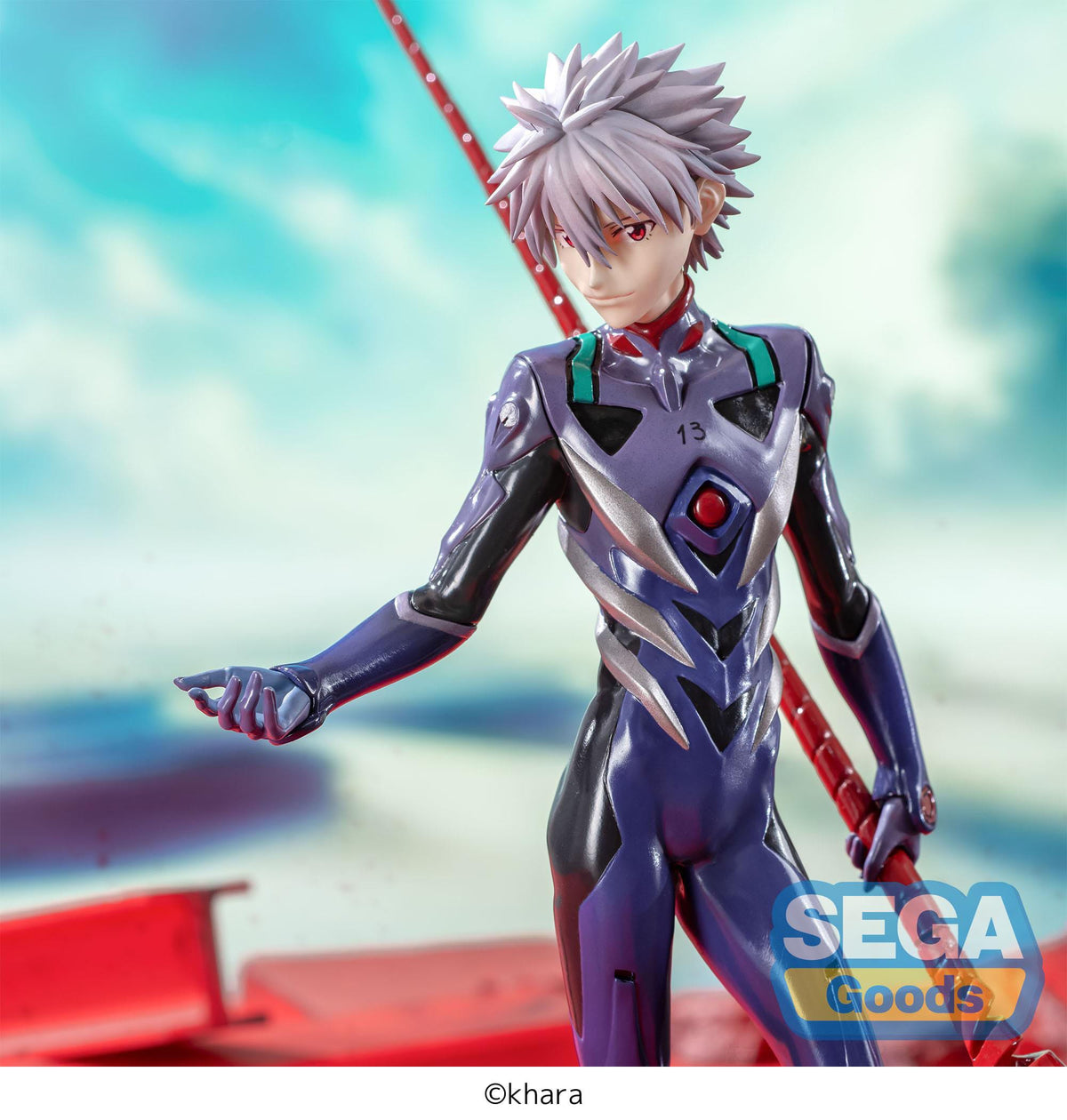 Evangelion: 3.0+1.0 Thrice Upon a Time - Kaworu Nagisa - Spear of Longinus - Luminasta Figur (SEGA)