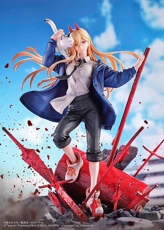 Chainsaw Man - Power & Meowy - S-Fire Figur 1/7 (SEGA)