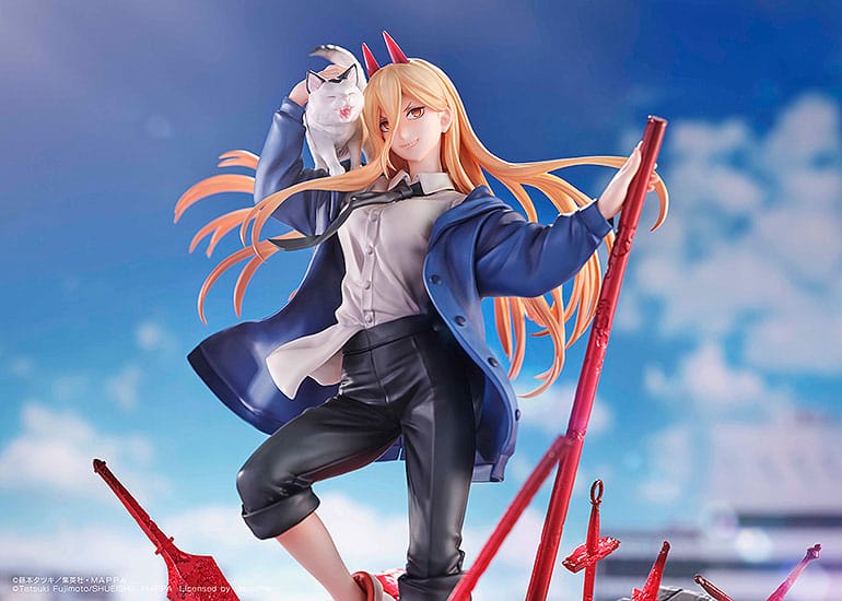 Chainsaw Man - Power & Meowy - S-Fire Figur 1/7 (SEGA)