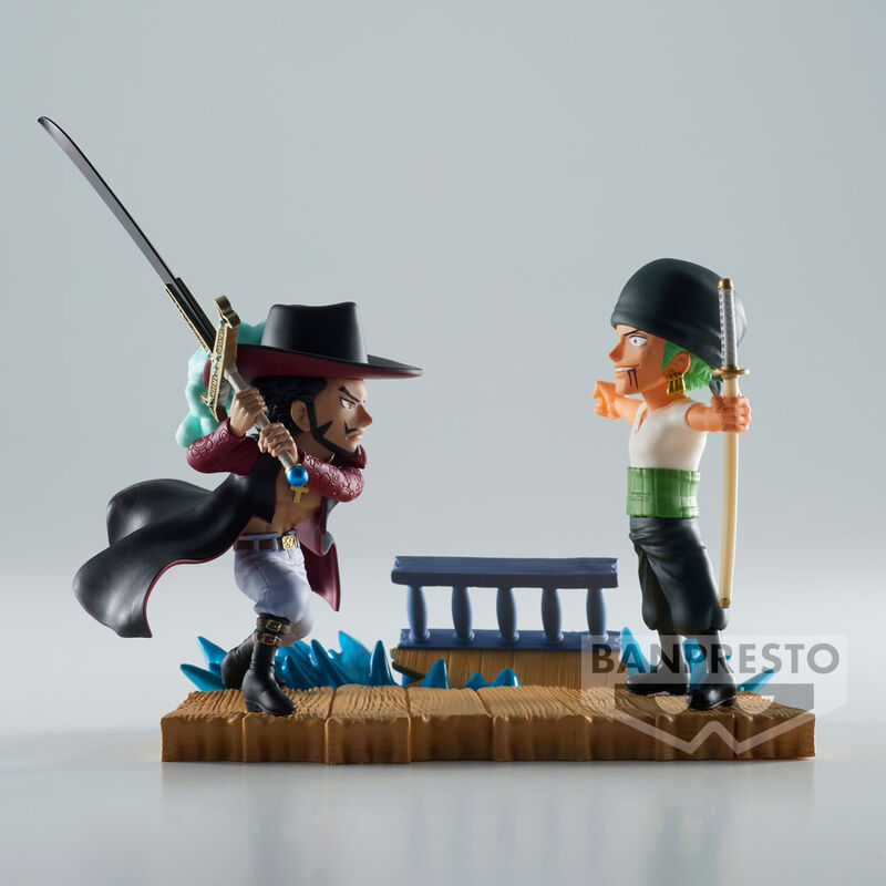 One Piece - Roronoa Zoro vs Dracule Mihawk - WCF Log Stories Figur (Banpresto)