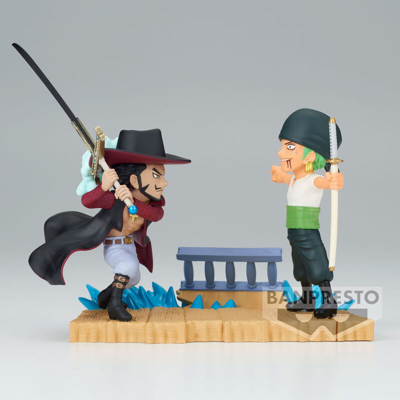 One Piece - Roronoa Zoro vs Dracule Mihawk - WCF Log Stories Figur (Banpresto)