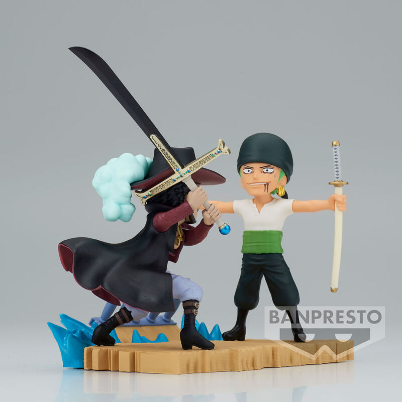 One Piece - Roronoa Zoro vs Dracule Mihawk - WCF Log Stories Figur (Banpresto)