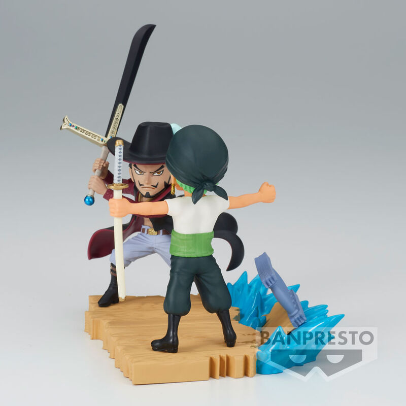 One Piece - Roronoa Zoro vs Dracule Mihawk - WCF Log Stories Figur (Banpresto)