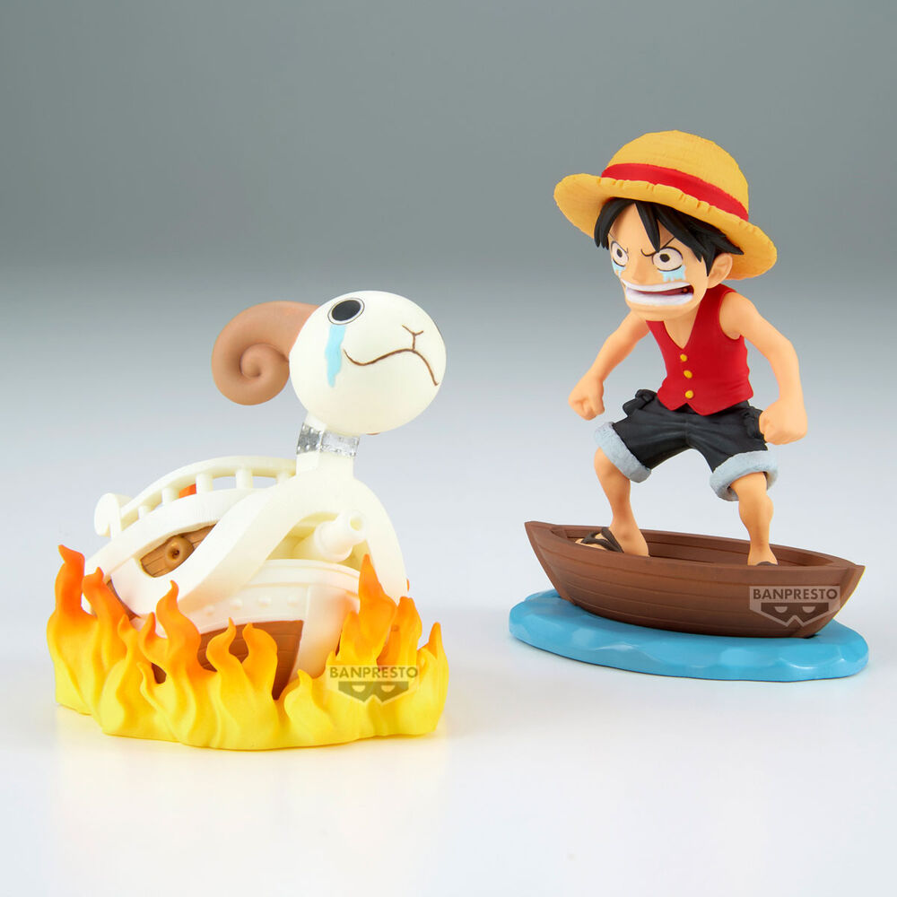 One Piece - Ruffy & Going Merry - Log Stories Figur (Banpresto)