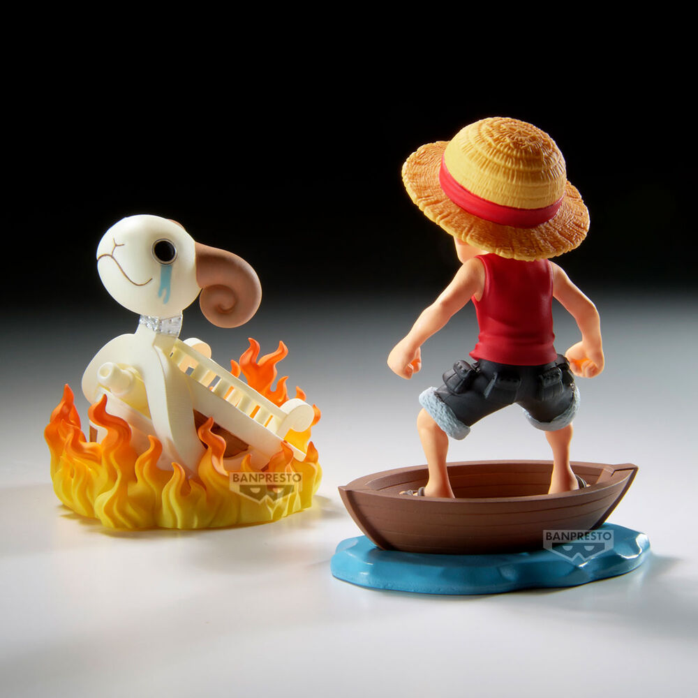 One Piece - Ruffy & Going Merry - Log Stories Figur (Banpresto)