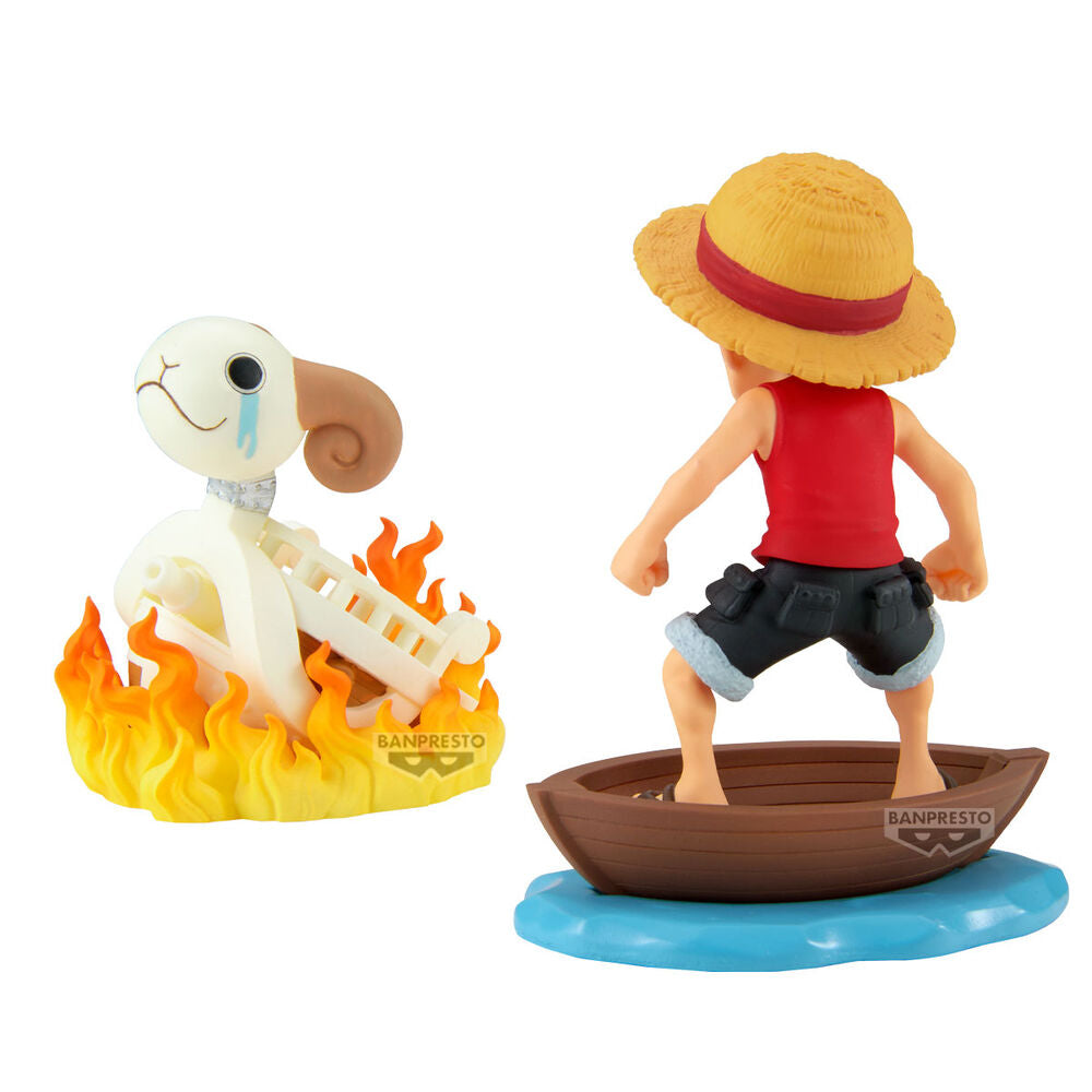 One Piece - Ruffy & Going Merry - Log Stories Figur (Banpresto)