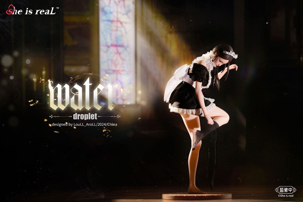 Original Character - Water Droplet Maid - She is Real - Dress Series figure (Bear Panda)