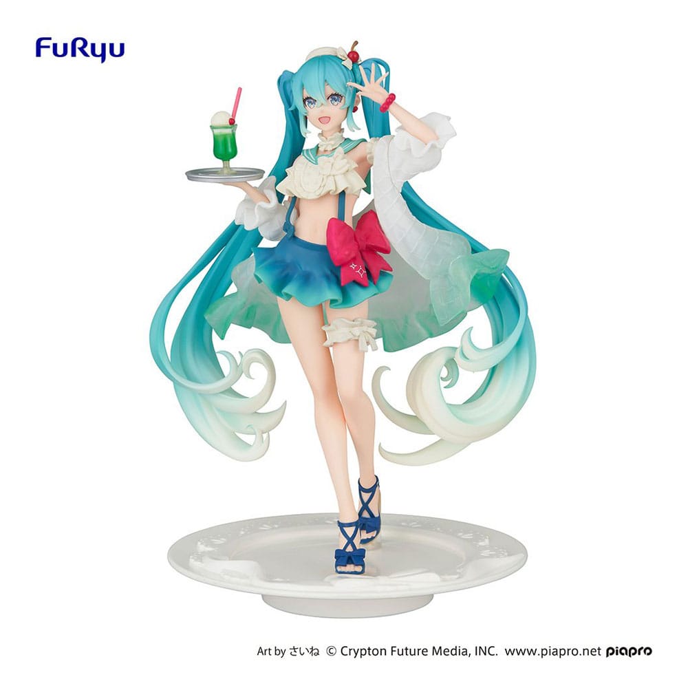 Hatsune Miku - Sweetsweets Series - Melon Soda Float figure (Furyu)