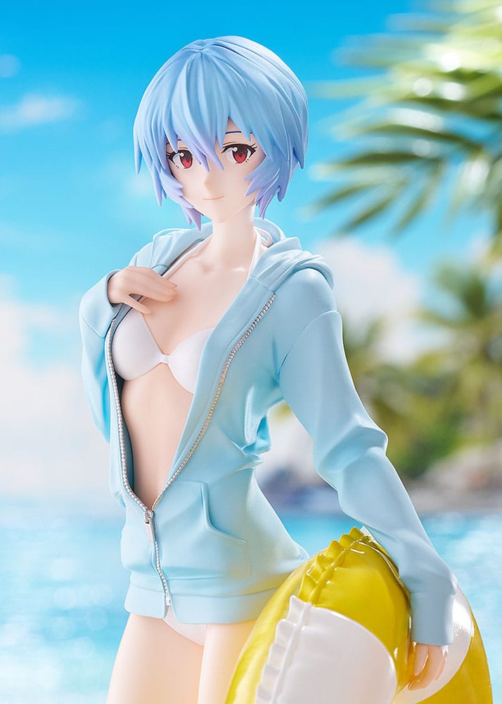 Rebuild of Evangelion - Rei Ayanami - Beach Queens Pop Up Parade Figur Größe L (Good Smile Company)
