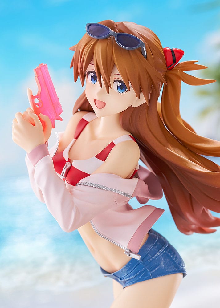 Rebuild of Evangelion - Asuka Shikinami Langley - Beach Queens Pop Up Parade Figur Größe L (Good Smile Company)