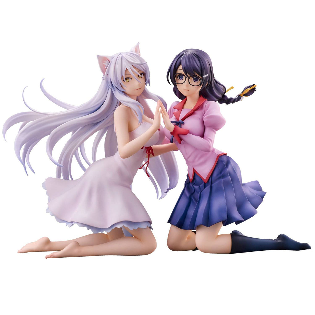 Nekomonogatari - Tsubasa Hanekawa & Black Hanekawa - Figuren Set (Union Creative) (re-run)