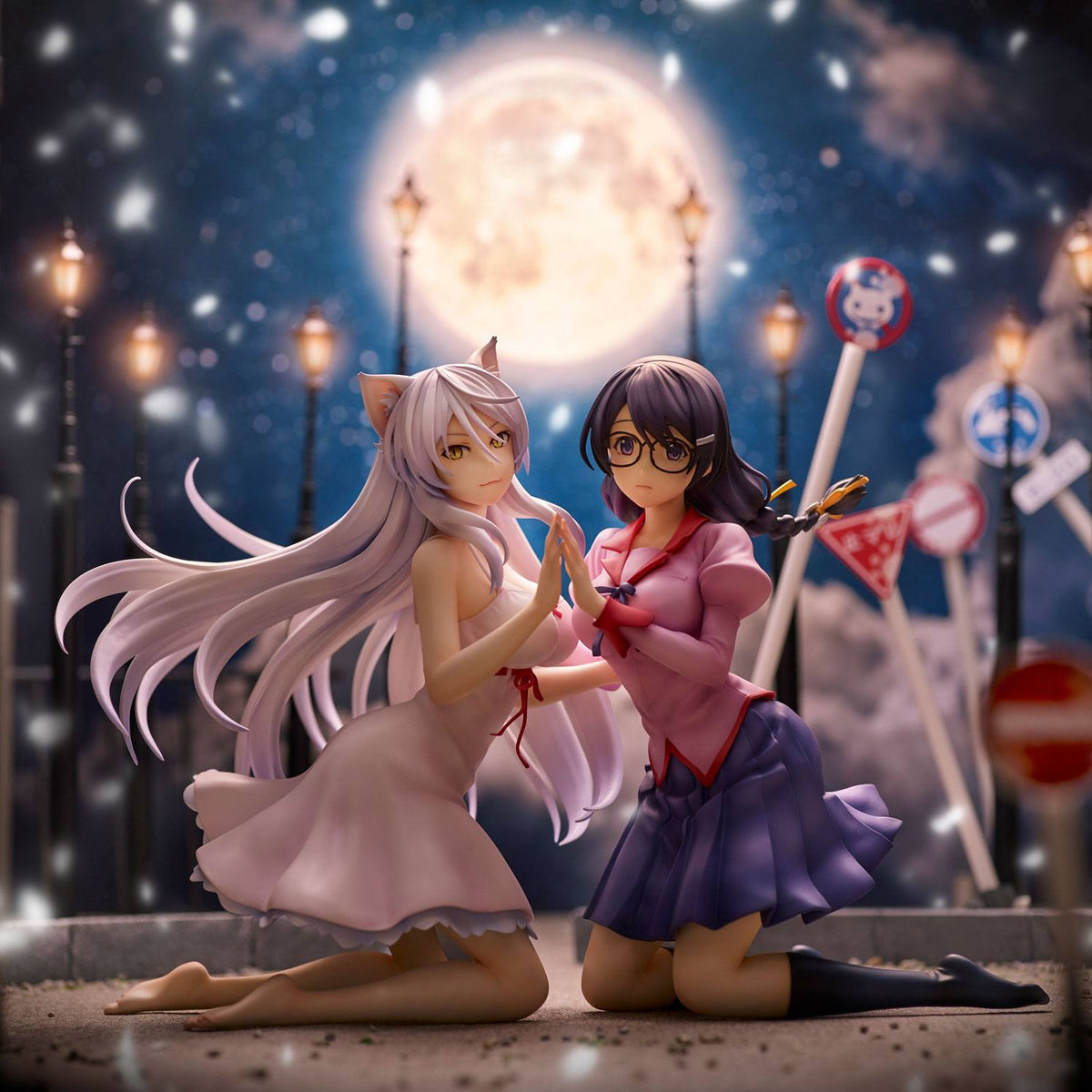 Nekomonogatari - Tsubasa Hanekawa & Black Hanekawa - Figuren Set (Union Creative) (re-run)