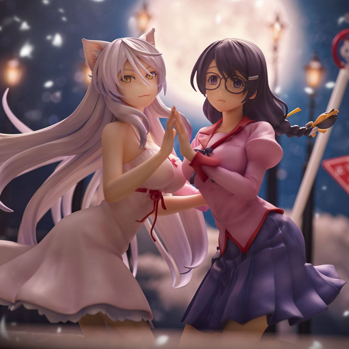 Nekomonogatari - Tsubasa Hanekawa & Black Hanekawa - Figuren Set (Union Creative) (re-run)