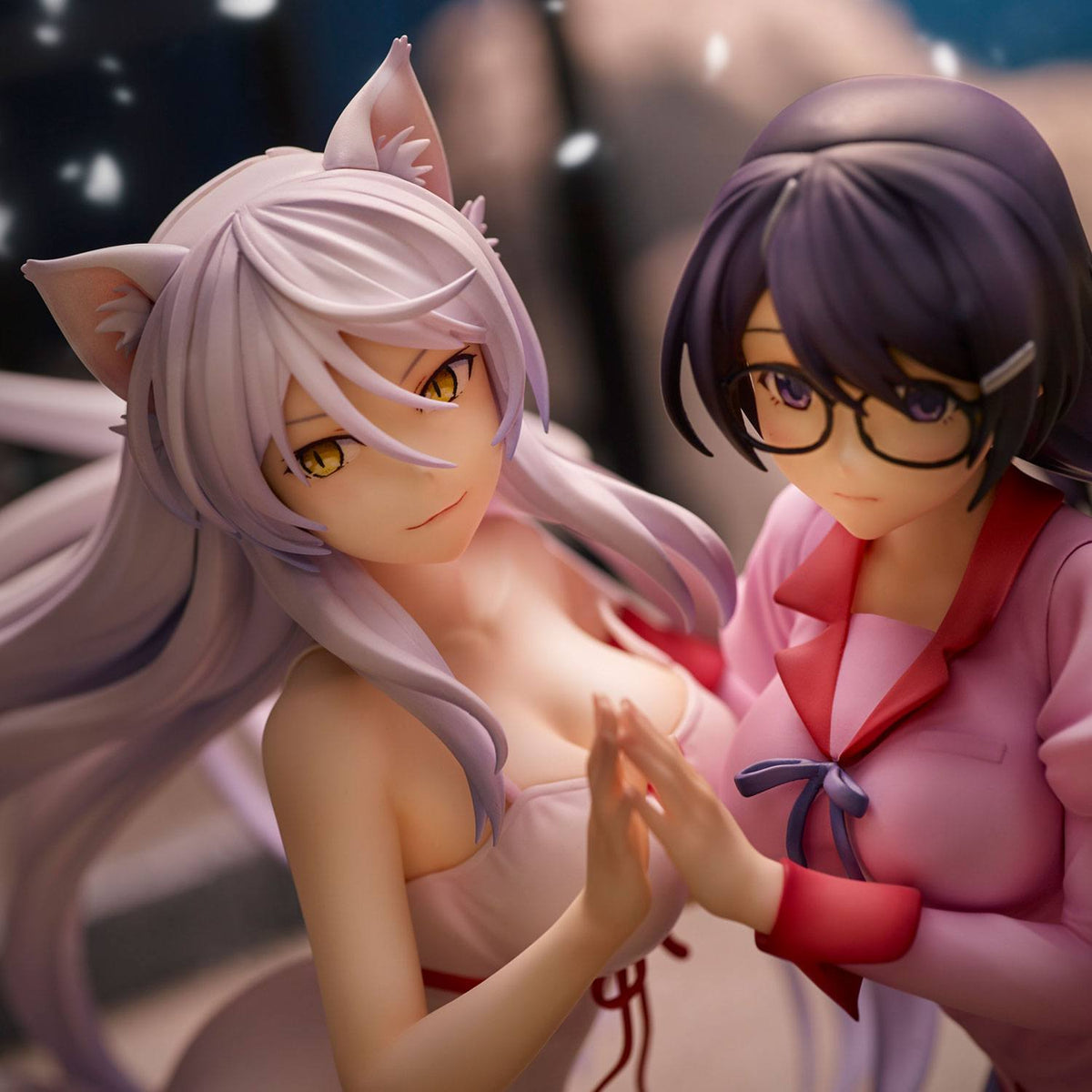 Nekomonogatari - Tsubasa Hanekawa & Black Hanekawa - Figuren Set (Union Creative) (re-run)
