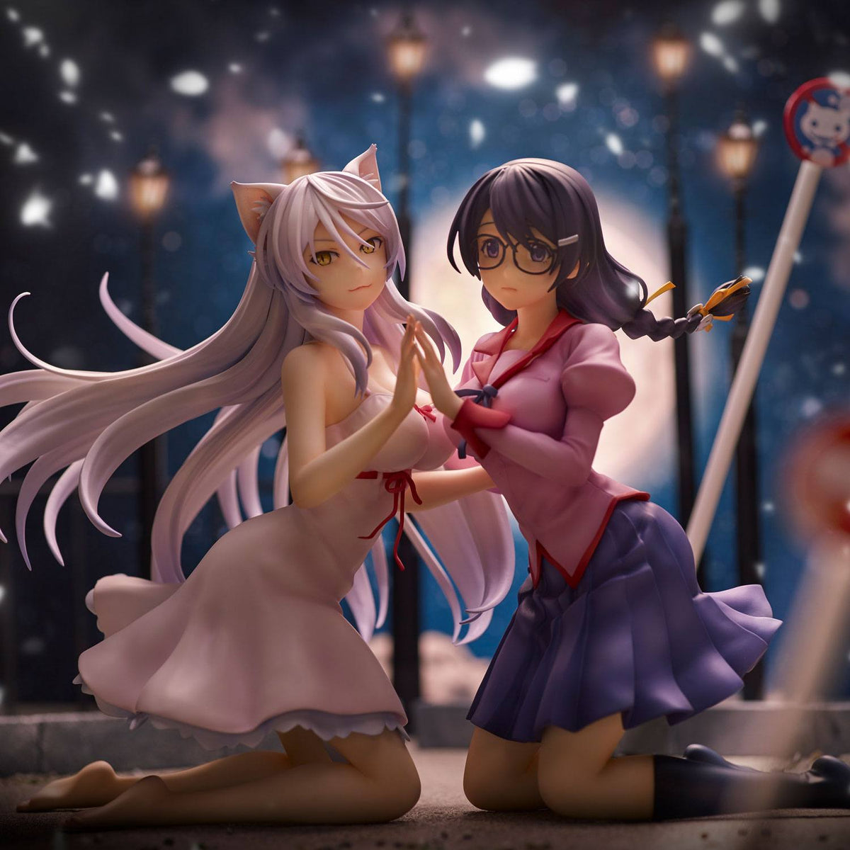 Nekomonogatari - Tsubasa Hanekawa & Black Hanekawa - Figuren Set (Union Creative) (re-run)