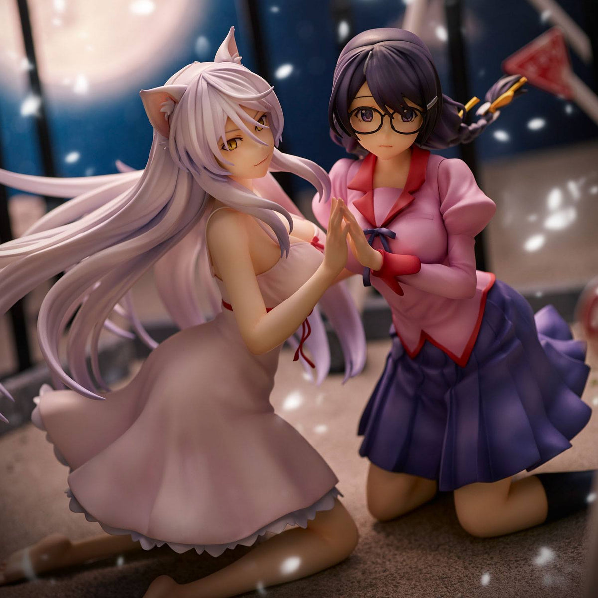Nekomonogatari - Tsubasa Hanekawa & Black Hanekawa - Figuren Set (Union Creative) (re-run)