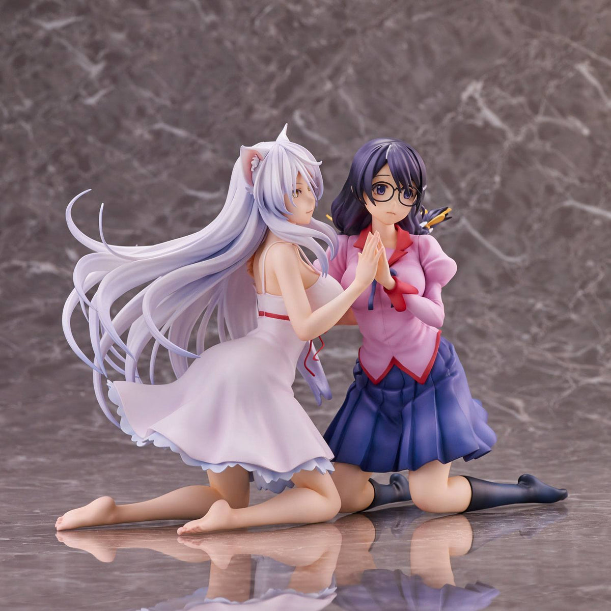 Nekomonogatari - Tsubasa Hanekawa & Black Hanekawa - Figuren Set (Union Creative) (re-run)