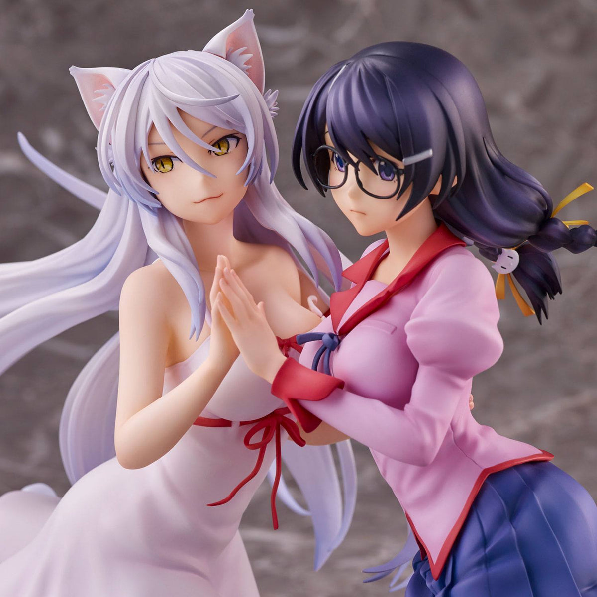 Nekomonogatari - Tsubasa Hanekawa & Black Hanekawa - Figuren Set (Union Creative) (re-run)