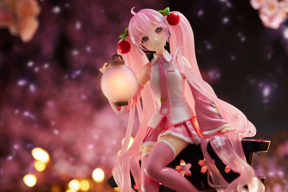 Hatsune Miku - Sakura Miku -  Lantern Ver. AMP Figur (Taito)