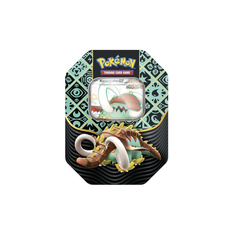 Pokemon - Karmesin & Purpur Paldeas Fates - Tin Box - Shilling Riesenzahn Ex (German)
