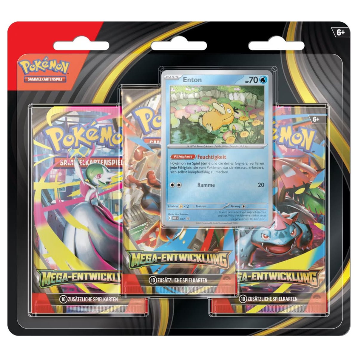 Pokémon - Mega Entwicklung - 3-Pack Blister - Enton & Entoron 2er Set (deutsch)