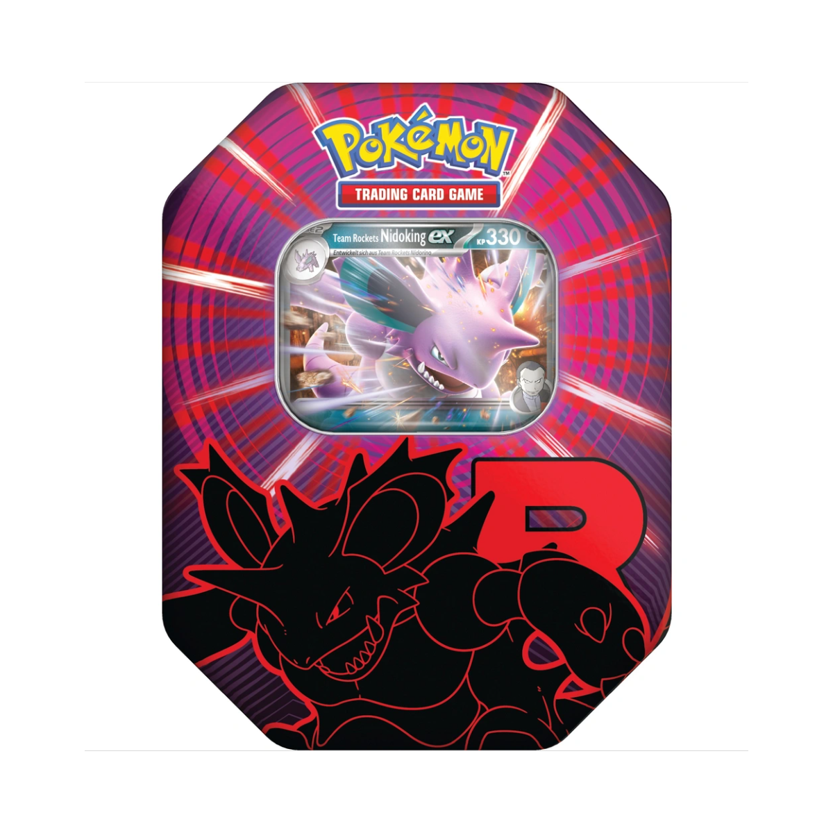 Pokémon - Karmesin & Purpur - Ewige Rivalen - Team Rockets Nidoking ex Tin Box (deutsch)