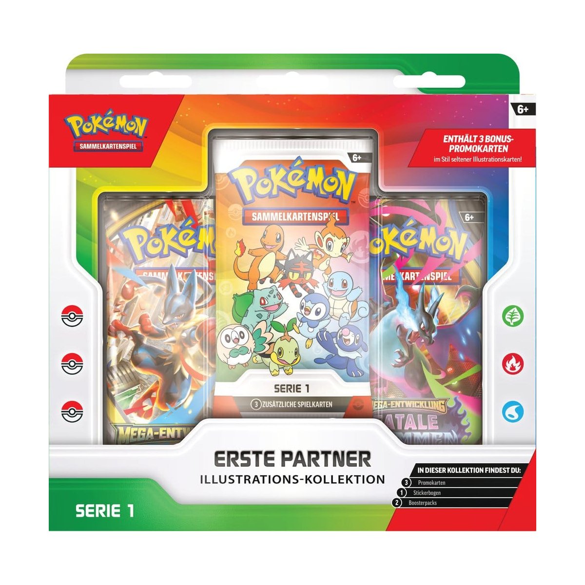 Pokémon - Erste Partner - Illustrations-Kollektion Serie 1 (deutsch) (OVP Mangel)