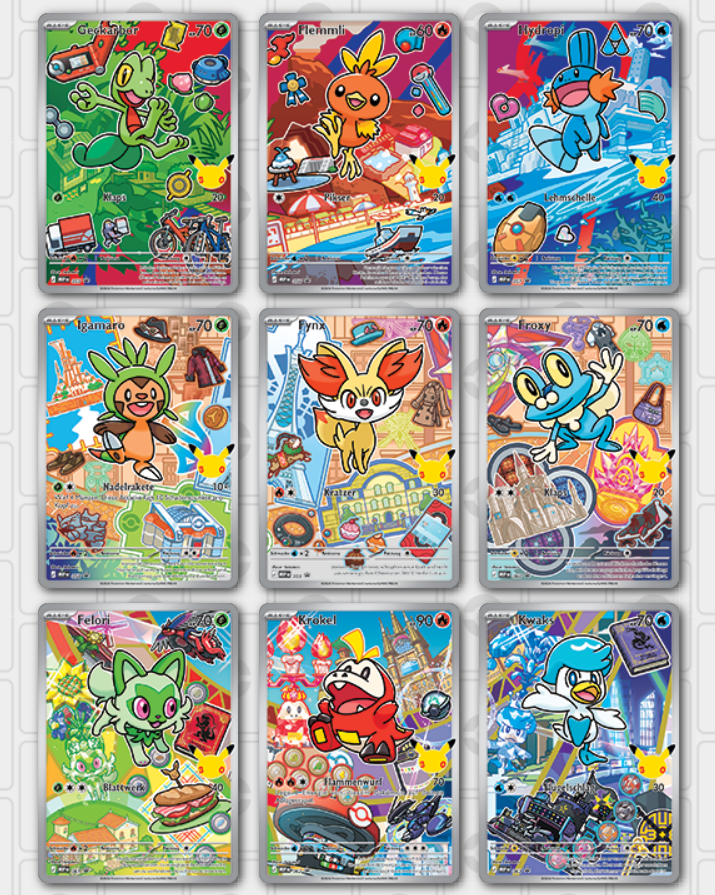Pokémon - Erste Partner - Illustrations-Kollektion Serie 3 (deutsch)