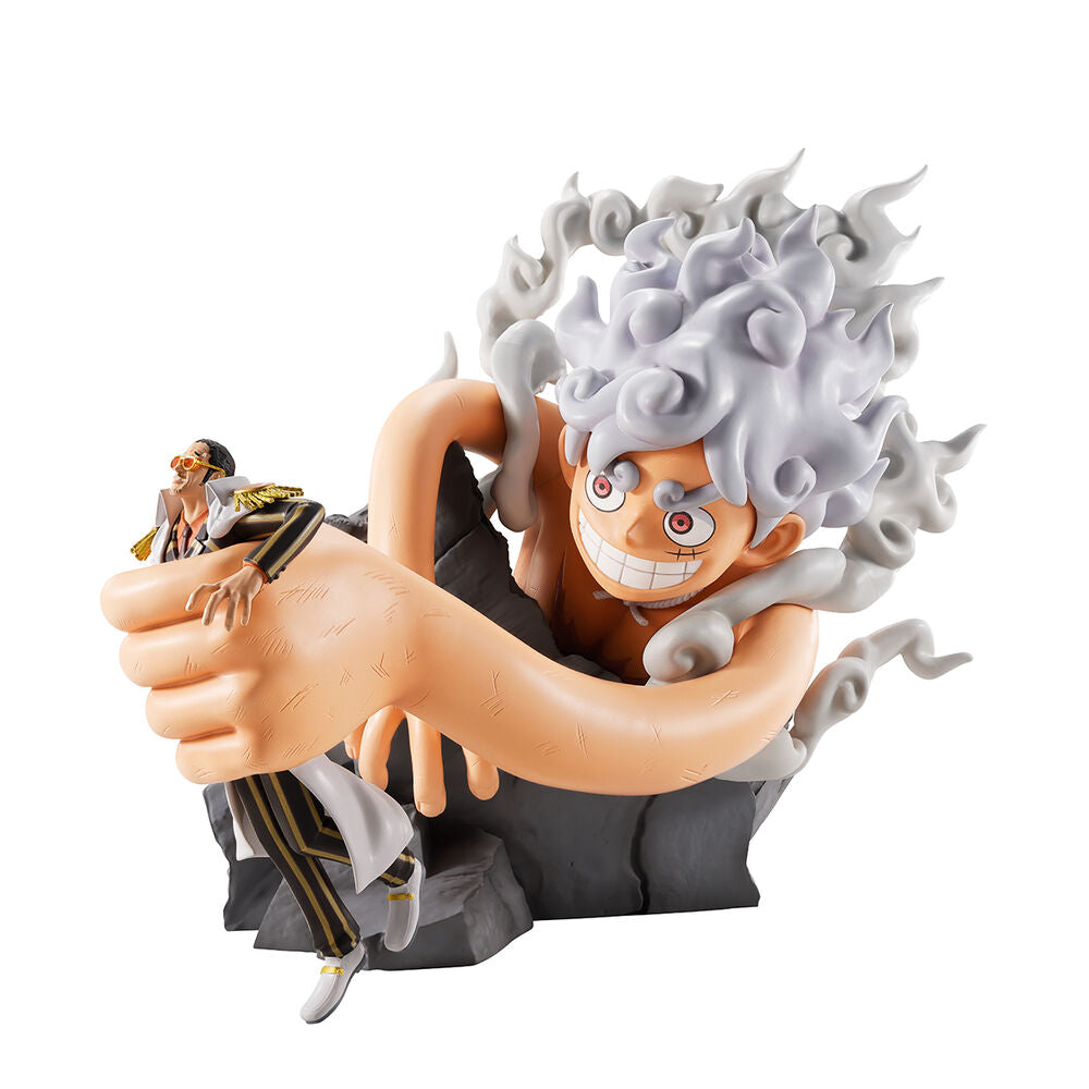 One Piece - Monkey D. Ruffy vs. Borsalino - Burst of Energy - Ichibansho figure (Banpresto)