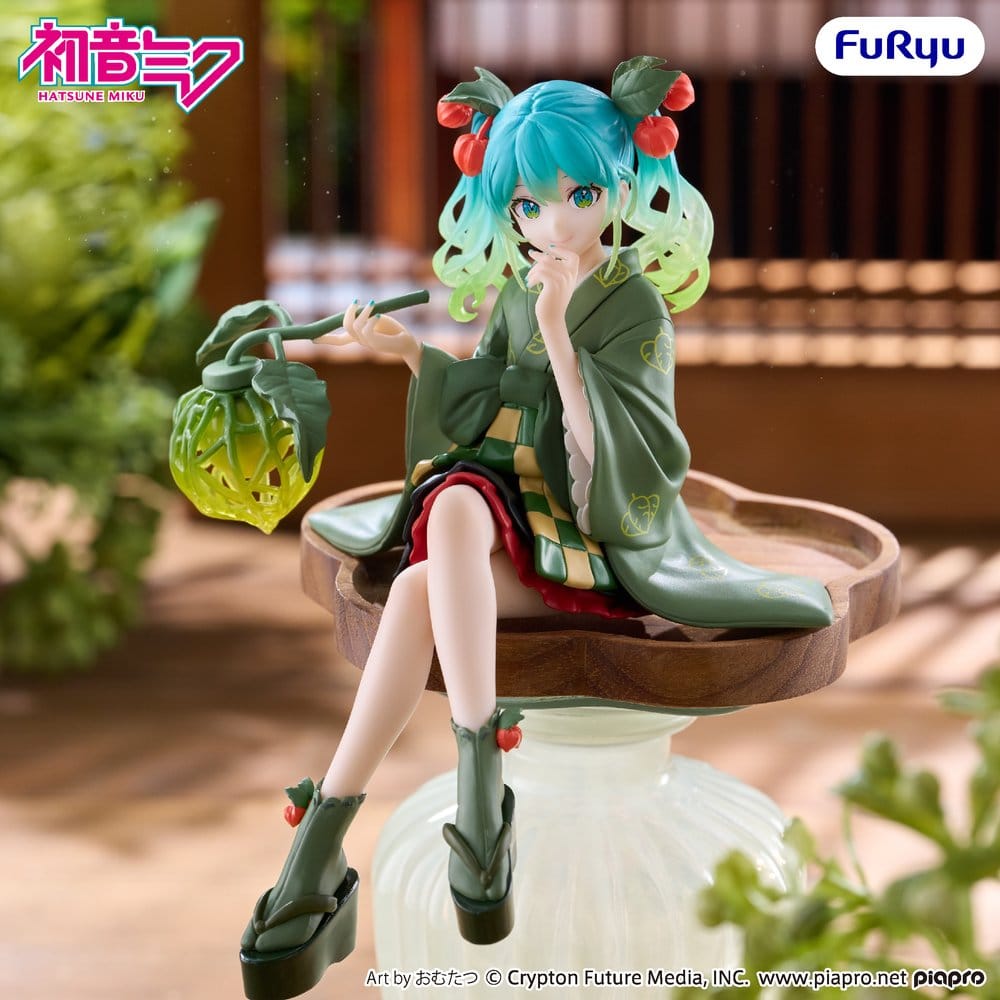 Hatsune Miku - Flower Fairy Winter Cherry - Green Color Noodle Stopper Figur (Furyu)