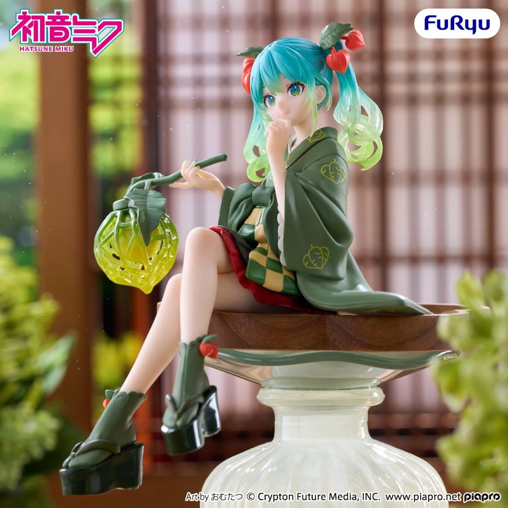 Hatsune Miku - Flower Fairy Winter Cherry - Green Color Noodle Stopper Figur (Furyu)