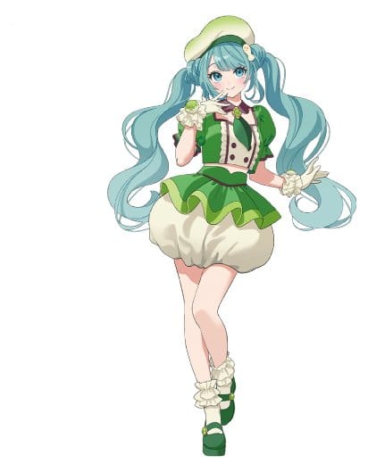 Hatsune Miku x Tirol Choco Collaboration - Matcha Mochi - Figur (Furyu)