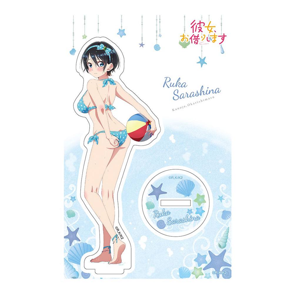 Rent-A-Girlfriend - Ruka Sarashina - Badpak en vriendin acryl display (Kadokawa)