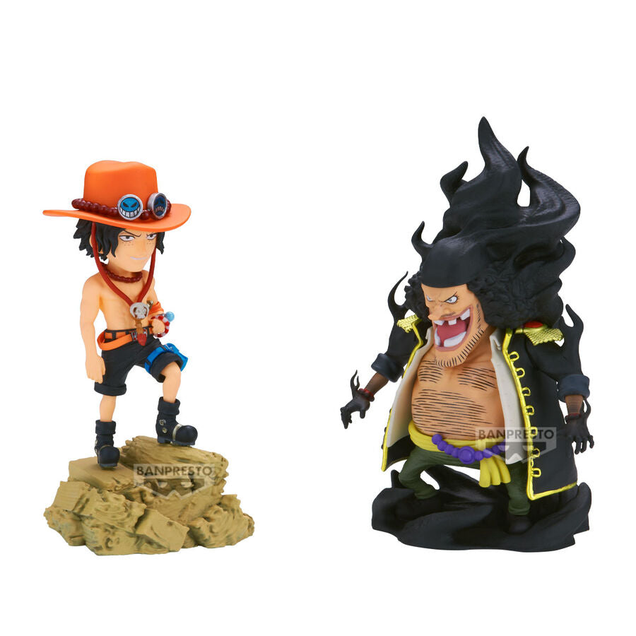 One Piece - Portgas D. Ace vs Marshall D. Teach (Blackbeard) - WCF Log Stories Figur (Banpresto)