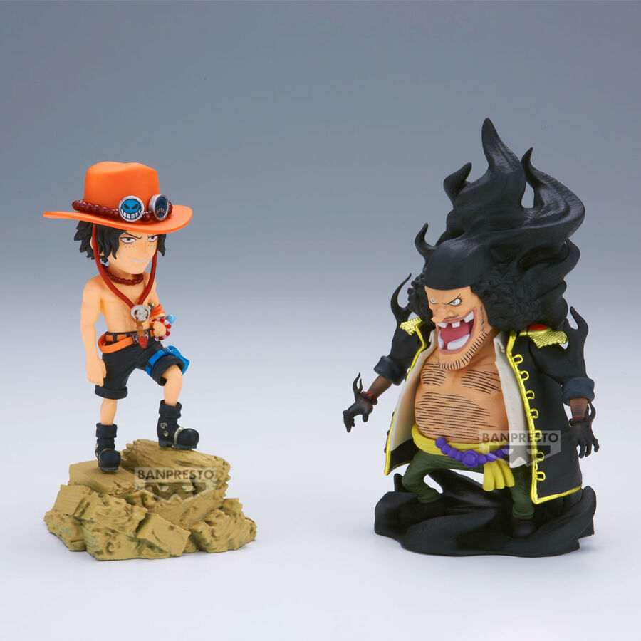 One Piece - Portgas D. Ace vs Marshall D. Teach (Blackbeard) - WCF Log Stories Figur (Banpresto)