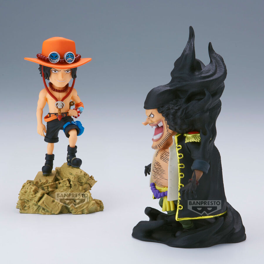 One Piece - Portgas D. Ace vs Marshall D. Teach (Blackbeard) - WCF Log Stories Figur (Banpresto)