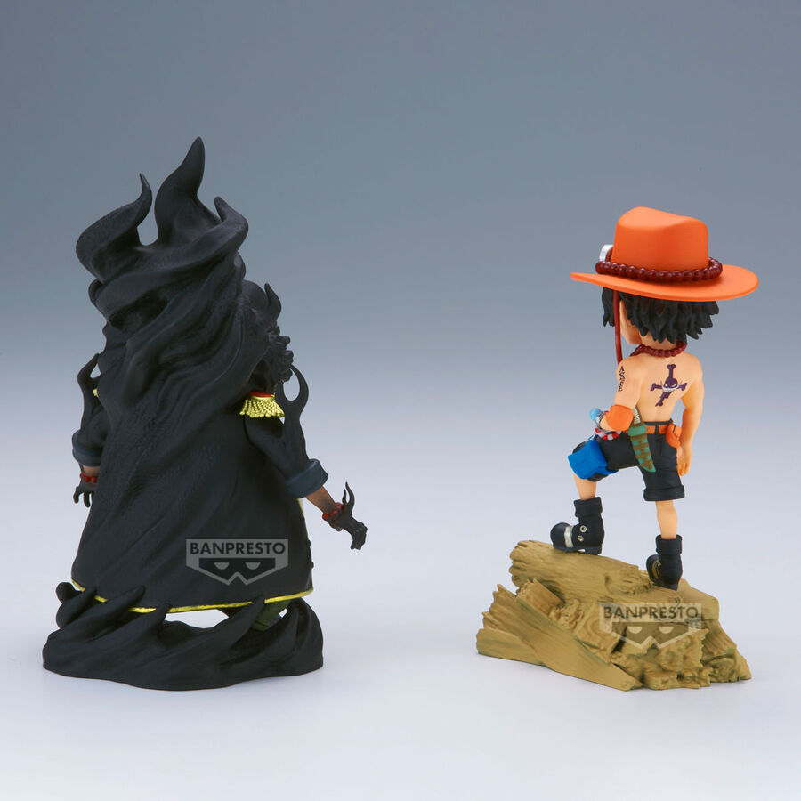 One Piece - Portgas D. Ace vs Marshall D. Teach (Blackbeard) - WCF Log Stories Figur (Banpresto)