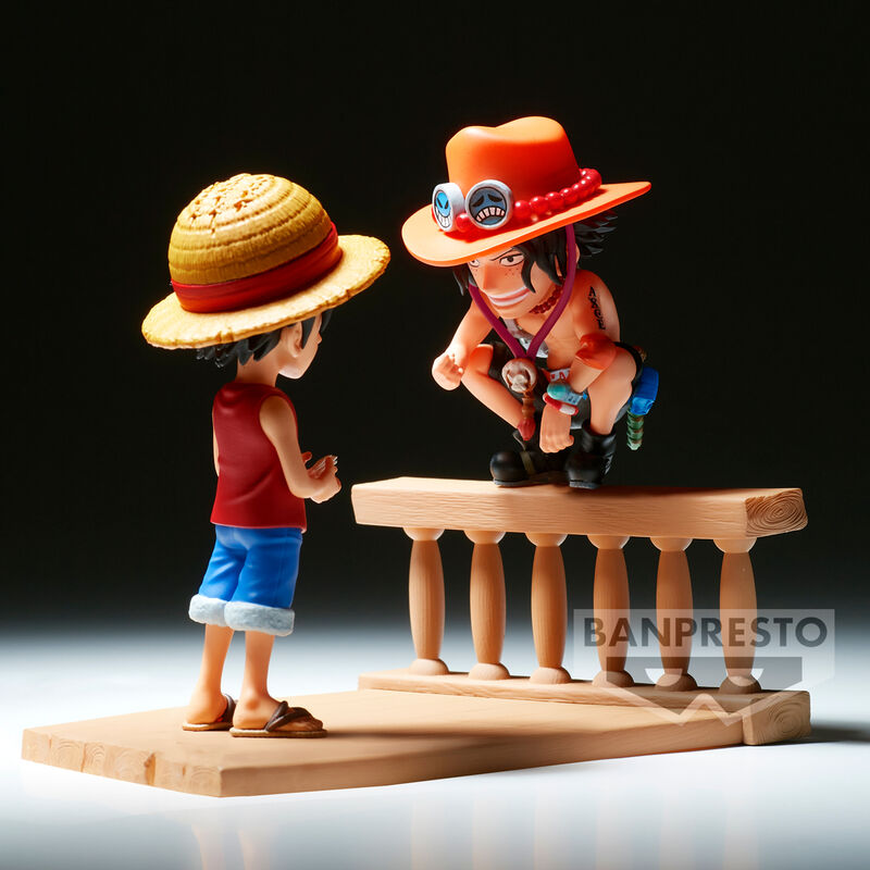 One Piece - Monkey D. Ruffy & Portgas D. Ace - WCF Log Stories Figur (Banpresto)