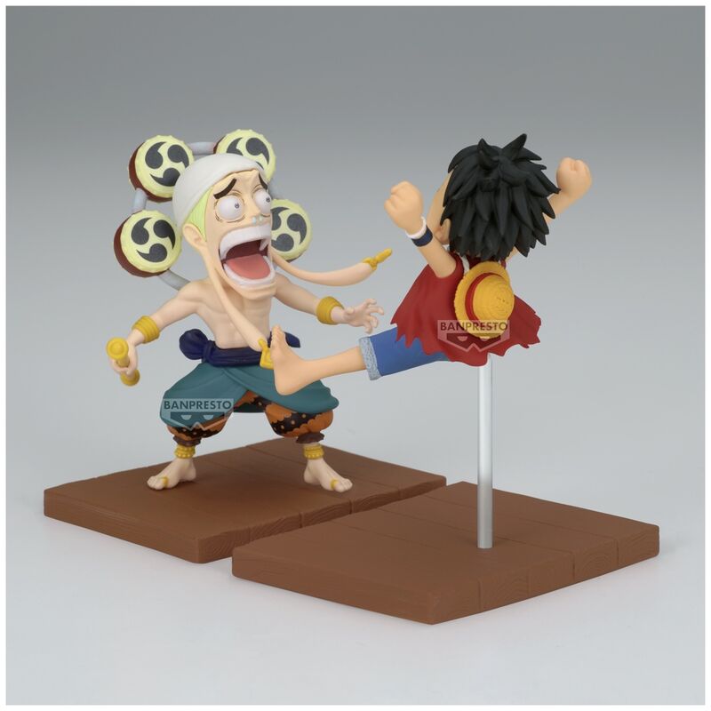 One Piece - Monkey D. Ruffy & Enel - Mondo da collezione figura (Banpresto)