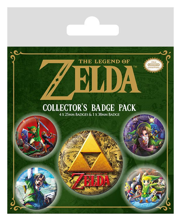 The Legend of Zelda - Badge Pack / Pack buttons 5 -pack - Classics (Pyramid International)