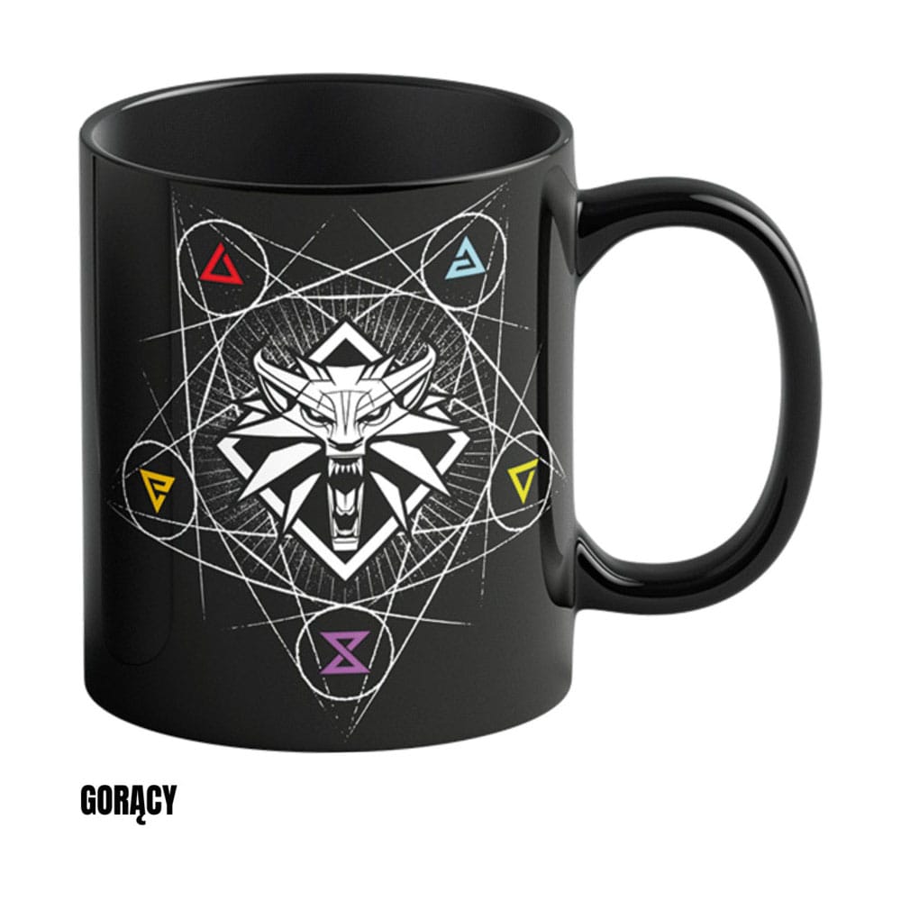The Witcher III: Wild Hunt - Tasse mit Thermoeffekt - Witcher Symbole (Good Loot)